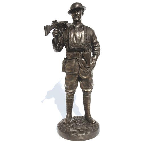 Naked Army "Roy" Cold-Cast Bronze Figurine