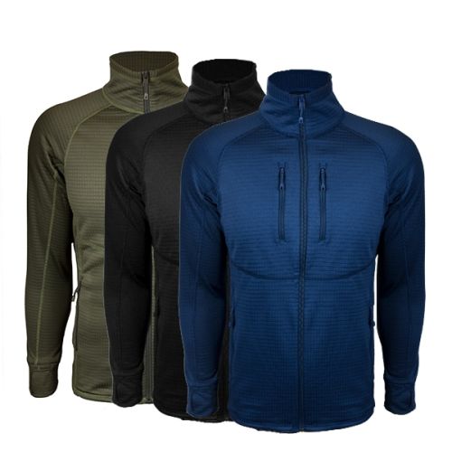 Platatac OTG Full Zip Grid Fleece